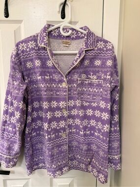 BedHead Flannel Pajamas Purple Patterned